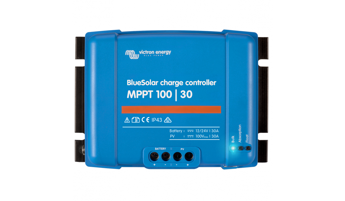 Контроллер заряда BlueSolar MPPT 100/30 (30A, 12/24V, IP65, MPPT 15-100В) Victron Energy